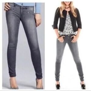 CAbi Gray Zip Pocket Skinny Jeans Style # 5167 - size 12